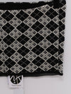 YANYAN KNITS 25 Spring/Summer ARGYLE Bandeau/Mini Skirt with Flowers YYK-YYW25-0291-HB Bandeau